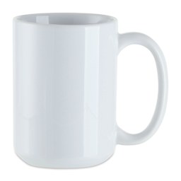Craft Express Sublimation Printing Ceramic Mug - 15 oz, White, Pkg of 6 (blank mug)