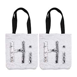 Craft Express Sublimation Printing Tote Bag - Sequin, Pkg of 2 (out of packaging)