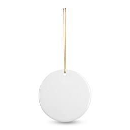 Craft Express Sublimation Printing Ornament - Ceramic Round, 3", Pkg of 25 (single, blank)