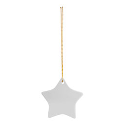 Craft Express Sublimation Printing Ornament - Ceramic Star, 3", Pkg of 25 (single, blank)