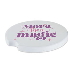 Craft Express Sublimation Printing Ceramic Car Mug Coaster - 2-1/2", Set of 4 (finished car mug coaster example)