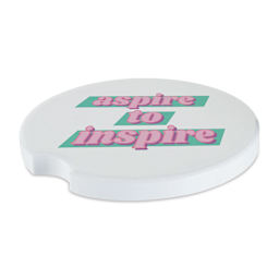 Craft Express Sublimation Printing Ceramic Car Mug Coaster - 2-1/2", Set of 4 (finished car mug coaster example)