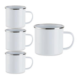 Craft Express Sublimation Printing Enamel Mug - 17 oz, Set of 4 (out of packaging)