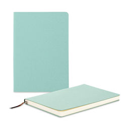 Craft Express Notebook Set - Teal, Set of 2 (front cover and angled view)