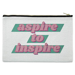 Craft Express Sublimation Printing Makeup Case - Polyester Linen (printed example)