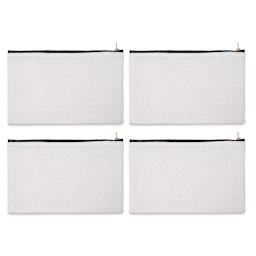 Craft Express Sublimation Printing Makeup Case - Polyester Linen, Pkg of 4