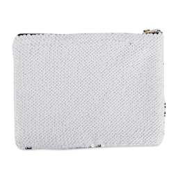 Craft Express Sublimation Printing Makeup Case - Reverse Sequin, Pkg of 4 (blank case, front side)