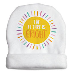 Craft Express Sublimation Printing Baby Products - Fleece Cap, White, Pkg of 4 (finished baby cap example)