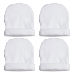 Craft Express Sublimation Printing Baby Products - Fleece Cap, White, Pkg of 4