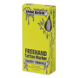 Inkbox Semi-Permanent Freehand Tattoo Marker - Shader Chisel Tip Marker front of package