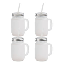 Craft Express Sublimation Printing Mason Jars - 12 oz, Pkg of 4