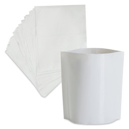 Craft Express Sublimation Shrink Film - 5.3" x 6", Pkg of 50 Sheets with one standing on end