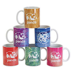 Craft Express Sublimation Pattern Transfer Sheets - Assorted 1, applied to mugs
