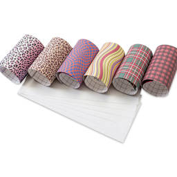 Craft Express Sublimation Pattern Transfer Sheets - Assorted 2, 4-1/2" x 12", Pkg of 6