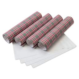 Craft Express Sublimation Pattern Transfer Sheets - Plaid 1, 12" x 12", Pkg of 4