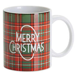 Craft Express Sublimation Pattern Transfer Sheets - Plaid 1, applied to mug with holiday saying