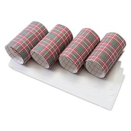 Craft Express Sublimation Pattern Transfer Sheets - Plaid 1, 4-1/2" x 12", Pkg of 4