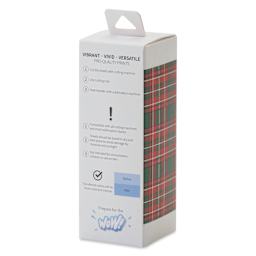 Craft Express Sublimation Pattern Transfer Sheets - Plaid 1, 4-1/2" x 12", Pkg of 4 back of box