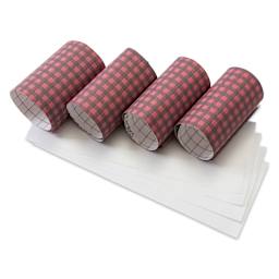 Craft Express Sublimation Pattern Transfer Sheets - Plaid 2, 4-1/2" x 12", Pkg of 4