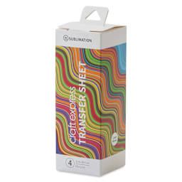 Craft Express Sublimation Pattern Transfer Sheets - Color Waves, 4-1/2" x 12", Pkg of 4 front of box