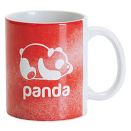 Craft Express Sublimation Pattern Transfer Sheets - Rising Sun, applied to mug with a panda image