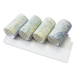 Craft Express Sublimation Pattern Transfer Sheets - Electric Lake Green, 4-1/2" x 12", Pkg of 4