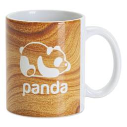 Craft Express Sublimation Pattern Transfer Sheets - Warm Sand, 12" x 12", Pkg of 4 applied to a mug with image of a panda