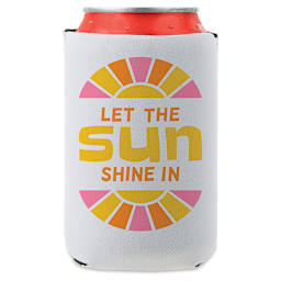 Craft Express Sublimation Printing Neoprene Can Cooler with sun image