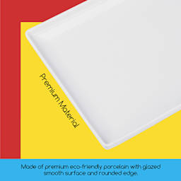 Meeden Porcelain Mixing Tray - 0.86" x 10" x 6.3" - premium material