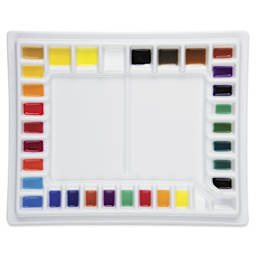 Meeden Covered Porcelain Palette filled with paint