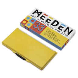 Meeden Airtight Leakproof Watercolor Palette - Yellow with packaging