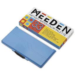 Meeden Airtight Leakproof Watercolor Palette - Blue, with packaging