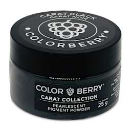 Colorberry Carat Collection Dry Resin Pigment - Black, 25 g, Jar