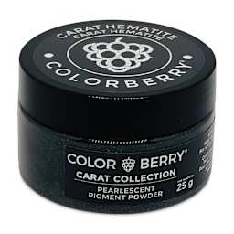 Colorberry Carat Collection Dry Resin Pigment - Hematite, 25 g, Jar