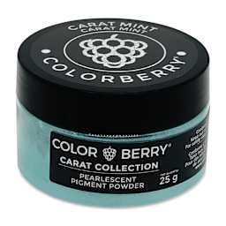 Colorberry Carat Collection Dry Resin Pigment - Mint, 25 g, Jar