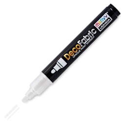 Marvy Uchida DecoFabric Opaque Paint Marker - White, Medium Tip