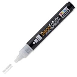 Marvy Uchida DecoFabric Opaque Paint Marker - Glitter White, Medium Tip
