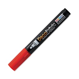 Marvy Uchida DecoFabric Opaque Paint Marker - Red, Medium Tip (capped marker)