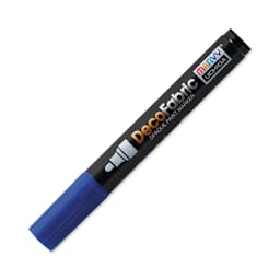 Marvy Uchida DecoFabric Opaque Paint Marker - Blue, Medium Tip (capped marker)
