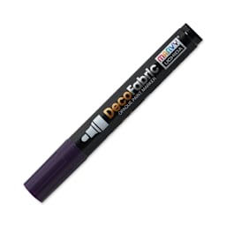 Marvy Uchida DecoFabric Opaque Paint Marker - Violet, Medium Tip (capped marker)
