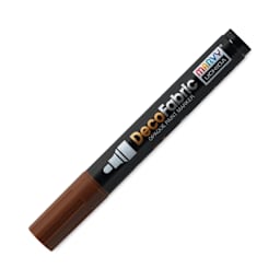 Marvy Uchida DecoFabric Opaque Paint Marker - Brown, Medium Tip (capped marker)