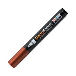 Marvy Uchida DecoFabric Opaque Paint Marker - Bronze, Medium Tip (capped marker)
