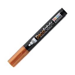 Marvy Uchida DecoFabric Opaque Paint Marker - Copper, Medium Tip (capped marker)