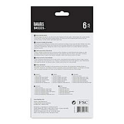 Liquitex Basics Metal Painting Knives - Set of 6 (back)