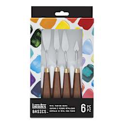 Liquitex Basics Metal Painting Knives - Set of 6 (front)