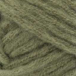 Lion Brand Feels Like Butta Thick & Quick Yarn - Olive, close-up