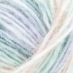 Lion Brand Scarfie Lite Yarn - Tiger Lily, close-up