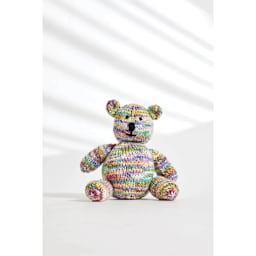 Premier Yarn Serenity Chunky Candy Yarn, teddy bear made of multicolored yarn