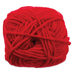 Needle Crafters Milk Cotton Yarn - Really Red, skein