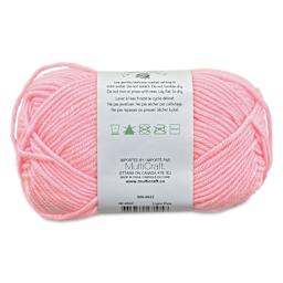 Needle Crafters Milk Cotton Yarn - Light Pink, packaging showing care instructions